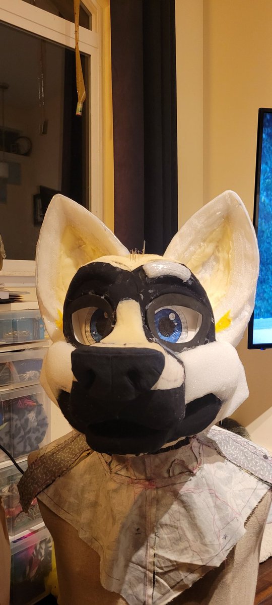 _Bilston_'s tweet photo. The nose is done! I'm super stoked on how it turned out! 🐾
#furry #fursuit https://t.co/OlCm1oICOm