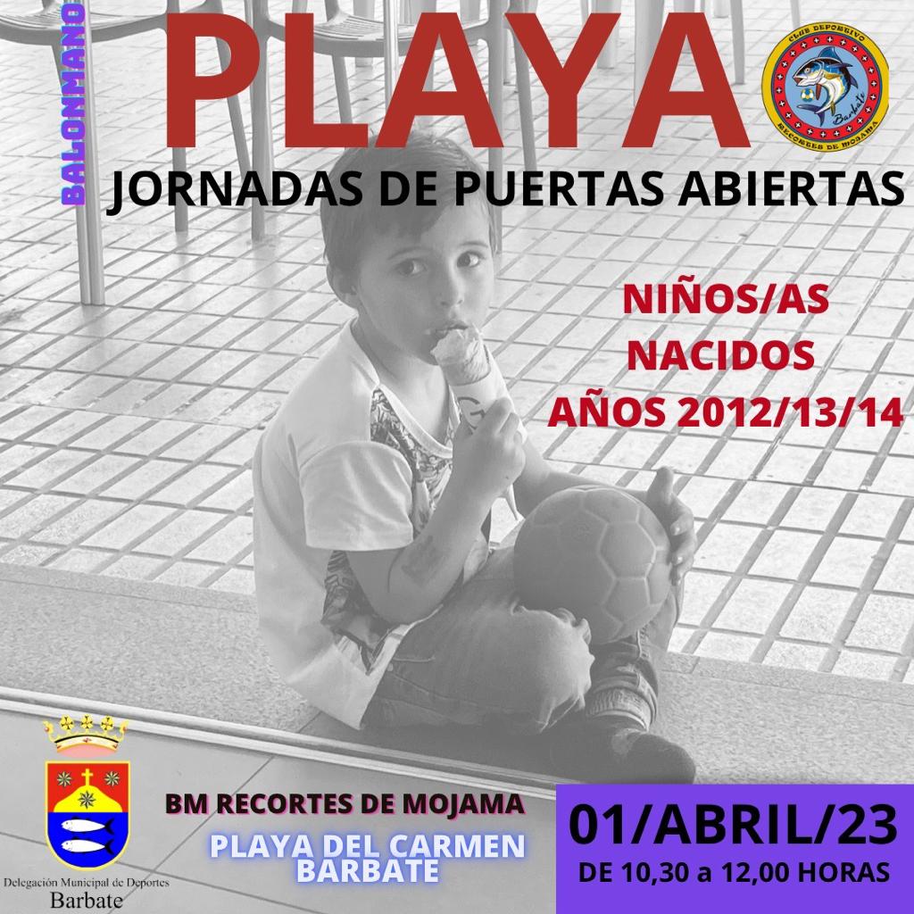 cdrmojama's tweet photo. 🚨 ¿Quieres jugar al #balonmanoplaya este verano?

¡Participa en la Jornada de Puertas abiertas!

📆 Sábado 1 de abril
⌚️ 10:30 a 12:00
🏖️ Playa del Carmen 
🤾🏻‍♂️🤾🏻‍♀️ De 9 a 11 años

ACTIVIDAD GRATUITA

Ven y disfruta de la experiencia! https://t.co/vLAs9h1Lv3