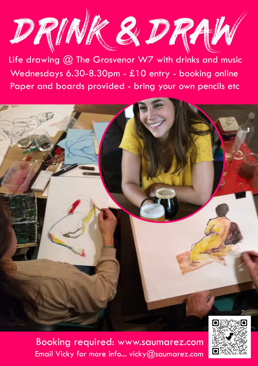 vickyartbird's tweet photo. Life drawing resumed last week at The Grosvenor pub, Hanwell. Booking required @ILoveHanwell #drinkanddraw #ealingart #ealingbeat https://t.co/mGjKsouOzC