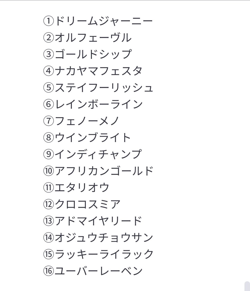 ▼ステイゴールド産駒記念

ナカヤマフェスタが逃げ、ラッキーライラックとステイフーリッシュがその後ろで先団を形成！！

そして直線、オルフェ、フェノーメノ、インディチャンプが差してくる！！

一着は…オルフェーヴル！！

そして差し有利なHペースのなかナカヤマフェスタが2着確保！！  