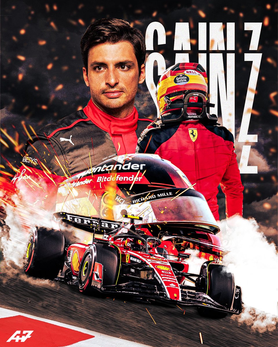 The Smooth Operator 🕶🇪🇸

My first post here dipping into the world of #F1 design, I’m hoping <a href="/Carlossainz55/">Carlos Sainz</a> smashes the #SaudiArabianGP today and brings home some Ferrari points!

#Tifosi #Ferrari #ScuderiaFerrari #CarlosSainz #Jeddah #Ferrari #Carlos55 #Charles16 #ForzaFerrari