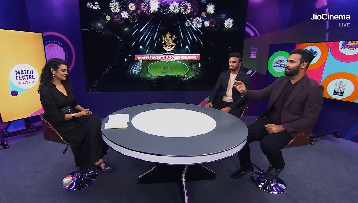 Fantastic win by <a href="/RCBTweets/">Royal Challengers Bengaluru</a> <a href="/wplt20/">Women's Premier League (WPL)</a> last night 🎉 an innings to remember by Sophie Divine 👏🏻👏🏻👏🏻 
<a href="/JioCinema/">Jio Cinema</a> 
#wpl #rcbvsgg