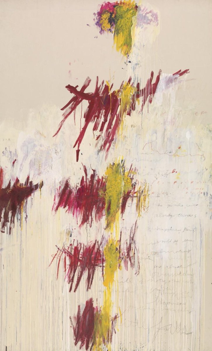 No hace tanto tiempo, en este mismo barrio, la felicidad era también una manera de resistir Almudena Grandes
🖌️Cy Twombly