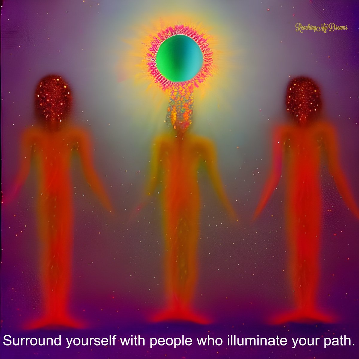 Surround yourself with people who illuminate your path.
.
#PositiveVibesOnly #GoodCompany #ChooseYourTribe #FriendsThatInspire #InspirationEverywhere #MotivationMonday #AIart #NewAgeQuotes #DigitalWisdom #AIgenerated #ArtificialIntelligence #MachineLearning #Enlightenment