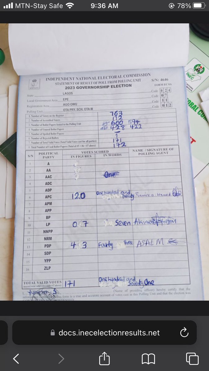 Morris_Monye's tweet image. Just look at what was uploaded to Irev. 

They’ve tippexed the result in favour of APC

Just look at that.