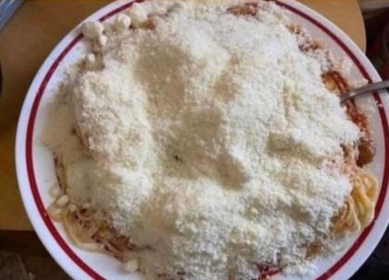 Esta es la cantidad de queso exacta que quiero para mi pasta