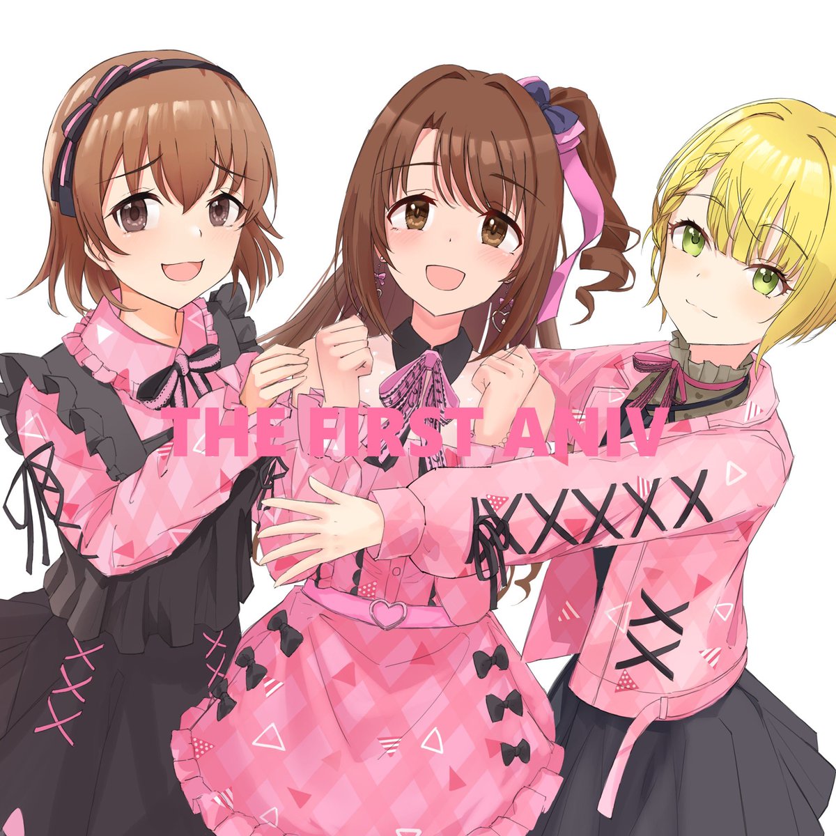 miyamoto frederica multiple girls 3girls blonde hair brown hair short hair smile brown eyes  illustration images