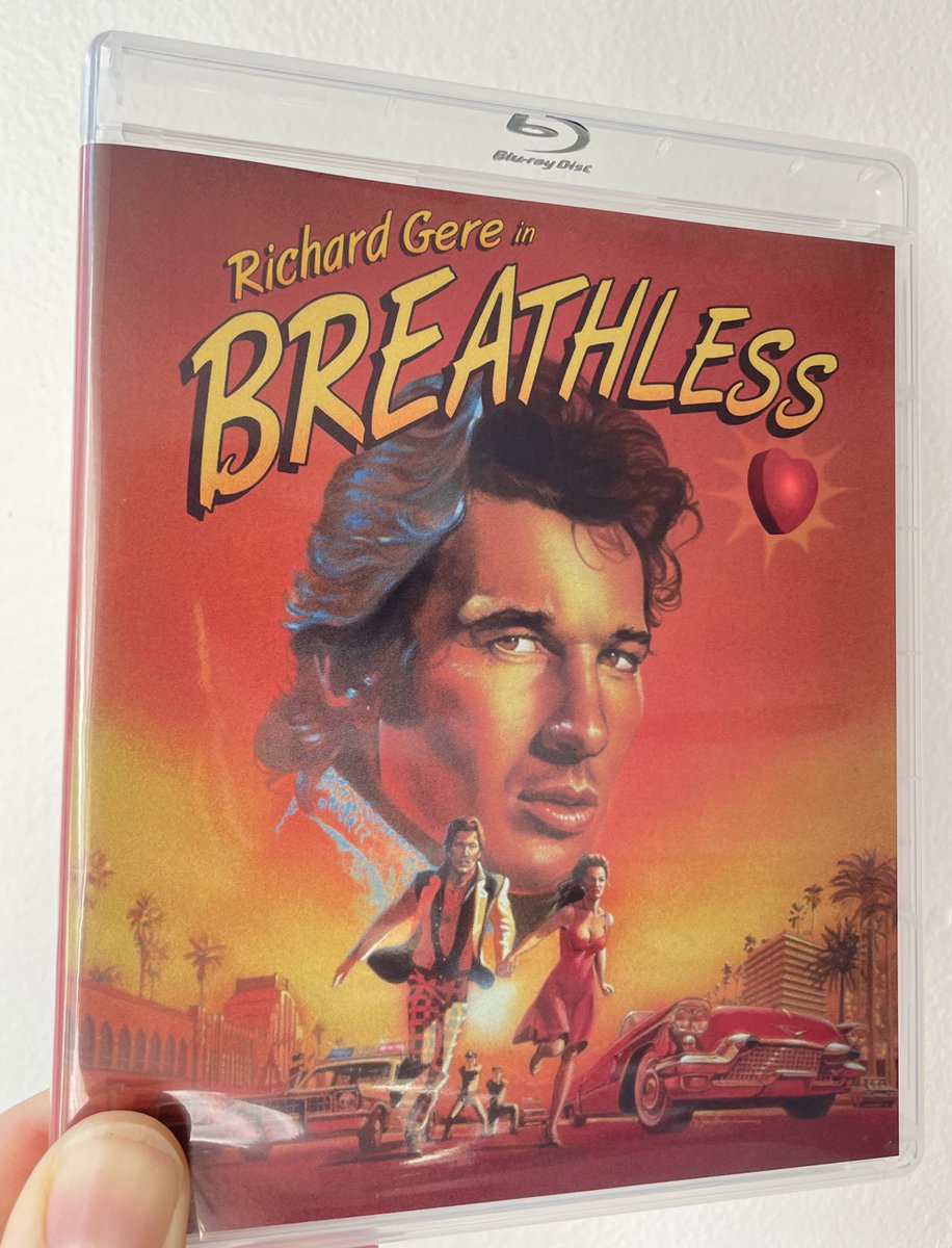 FunCityEdition's tweet photo. BREATHLESS looks sharp. The standard edition is still available at @VinegarSyndrome. #BREATHLESS #RichardGere #ValerieKaprisky #JimMcBride #LMKitCarson #FunCityEditions #cultmovie https://t.co/y38Lnir5HJ