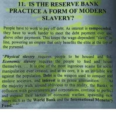 ukrainesvit's tweet photo. ‼️Give them MONEY to earn, count and spend and they will be too busy to notice the SLAVERY they are in- ALEXANDER WARBUCKS
#FederalReserve #Bank #Slavery #Pfarm https://t.co/Q6BdD7Ktgo