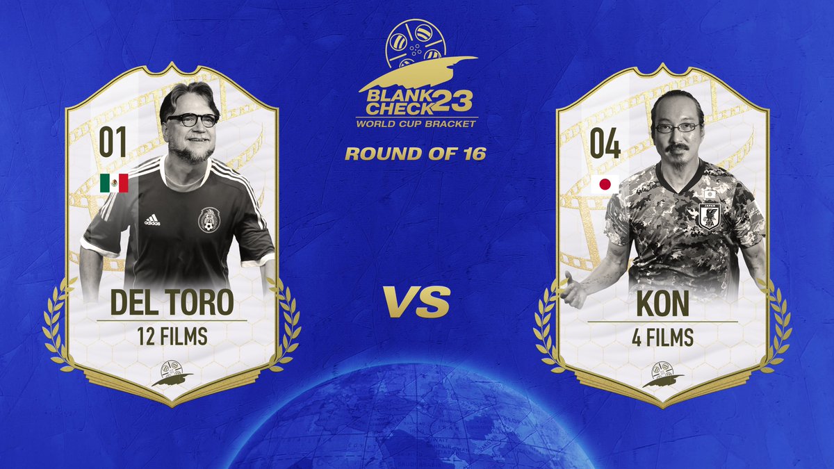 blankcheckpod's tweet photo. Today in March Madness, it comes down to two filmmakers with devoted fanbases.
Will the Fans of "Pan's" secure a decisive victory?
Or will the Kon-heads get their "Perfect" pod?

It's Mexico's GUILLERMO DEL TORO (1) vs. Japan's SATOSHI KON (4)

Vote here: https://t.co/pM9Zy0D0OD https://t.co/CfdmofAoBV
