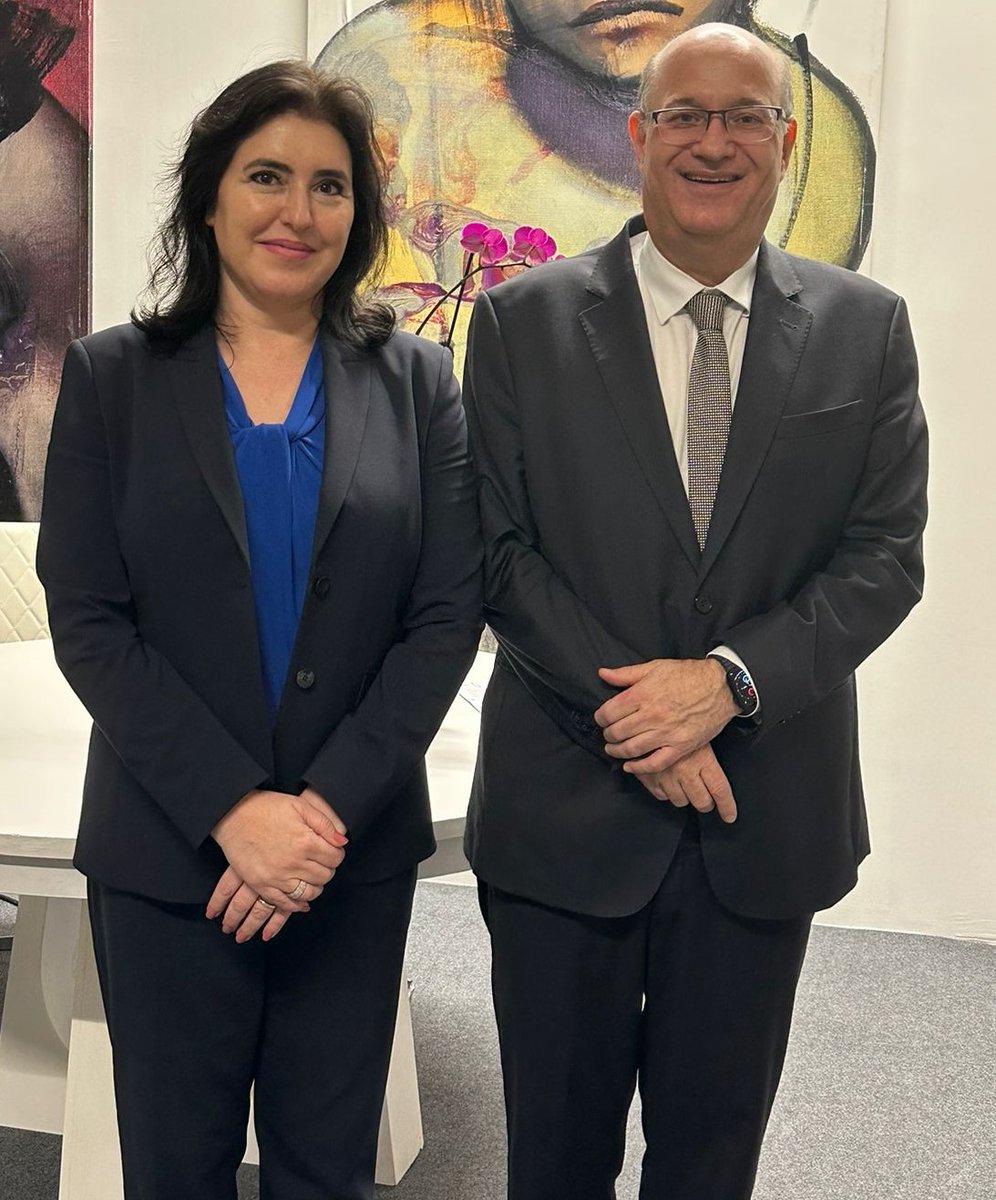 Com a Ministra do Planejamento e Orçamento <a href="/simonetebetbr/">Simone Tebet</a> dialogamos sobre como podemos unir esforços para apoiar o Brasil no desenvolvimento #inclusivo na região #Amazônica, na eficiência da gestão pública e como melhorar as sinergias com o setor privado.
