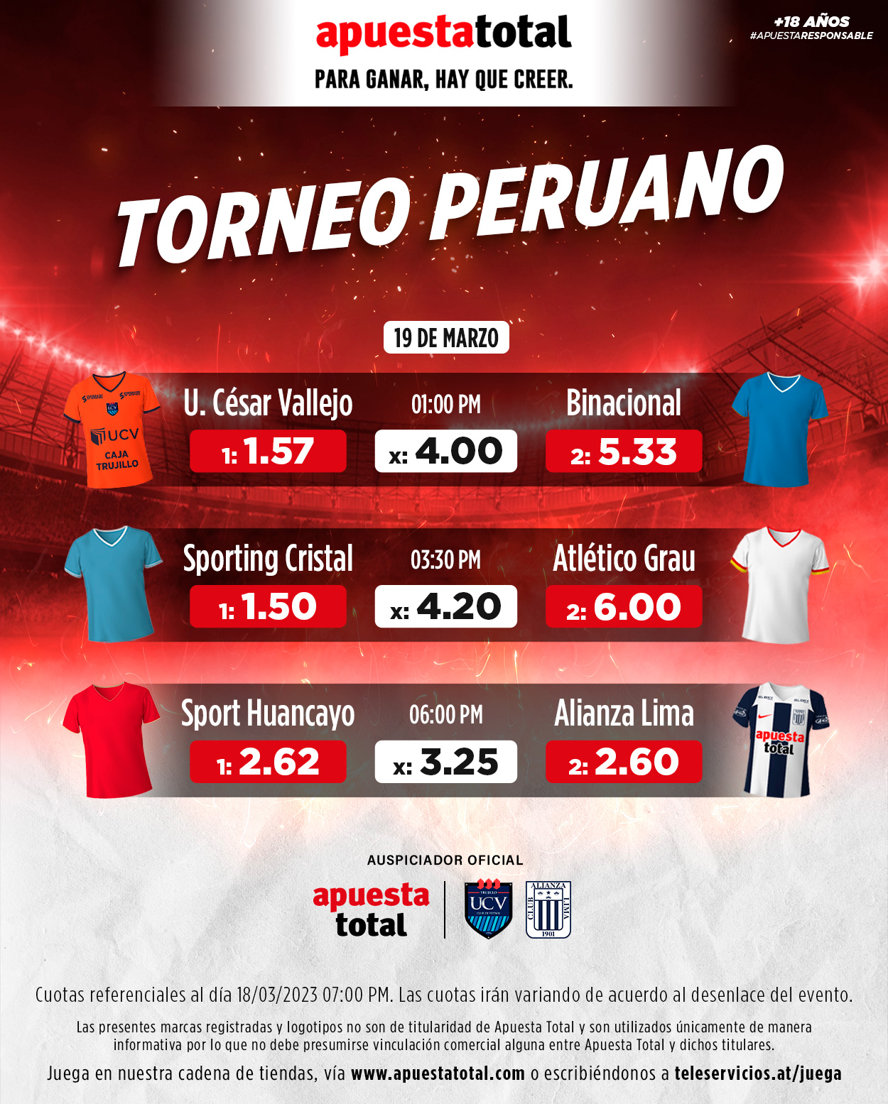 Apuesta Total on Twitter "Tras 15 días, Vallejo vuelve a la acción en