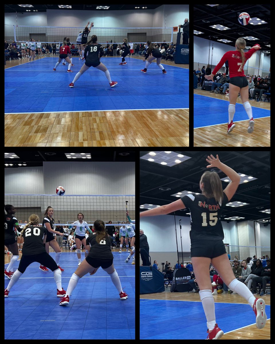 CNVB2025s's tweet photo. Nike MEQ in Indianapolis day two and three:  great play early in round 2 of pool play but fell short in final pool game and in crossover match to a great team from Arkansas in 3 sets.  Early exit on Sunday in Silver Bracket.  Keep working! #hoavb #usavb https://t.co/iI5cXqdJgk