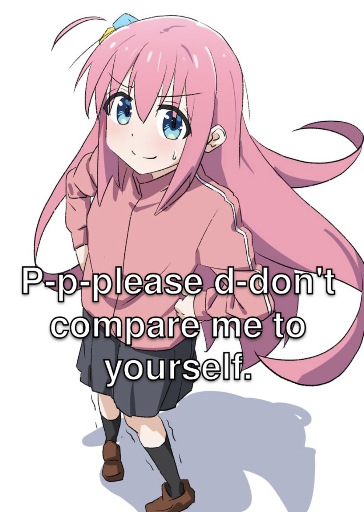 So you're telling me this isn't bocchi the rock? #manga #anime #animecouple #animememes #meme #komiexe #bocchitherock #bocchi
