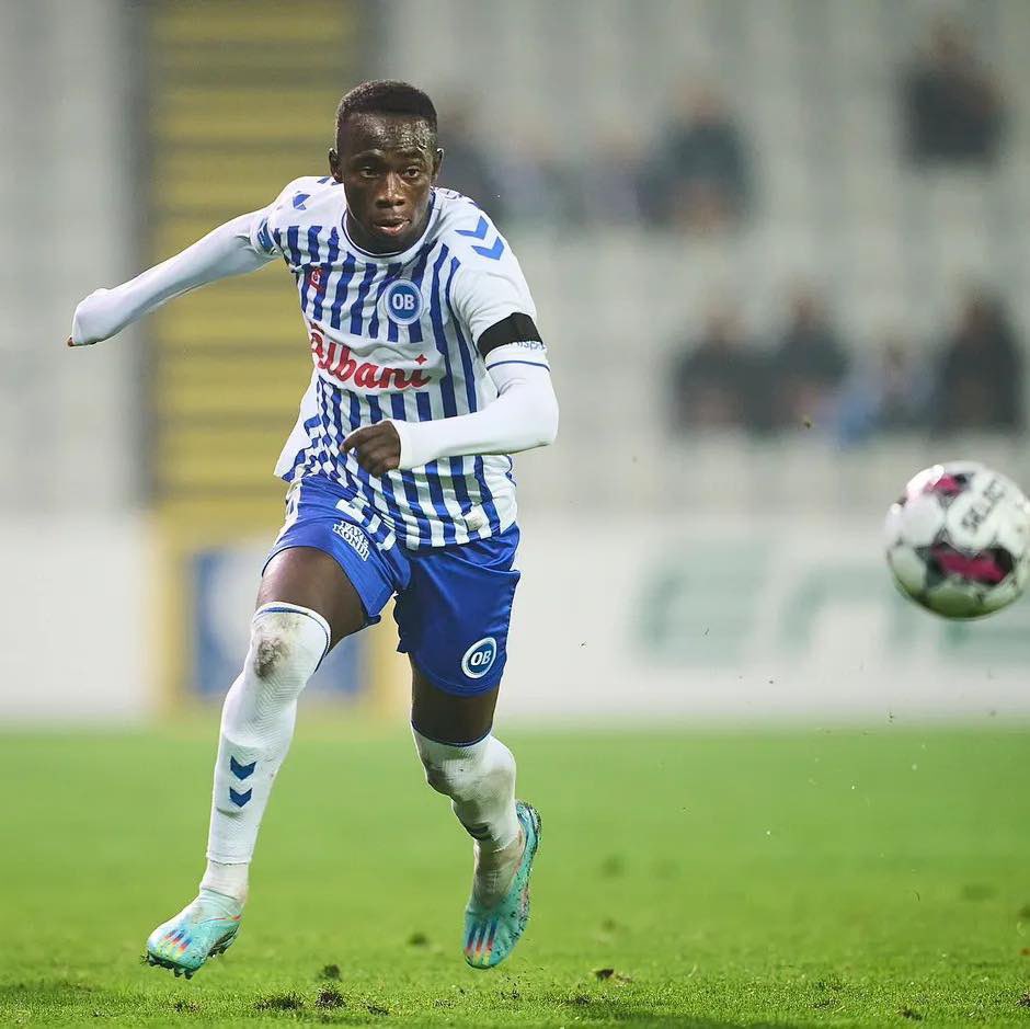 esohnasports's tweet photo. YANKS RETURNS!

🇬🇲 Scorpion Youngster Yankuba Minteh Will Be Available For Selection Today After Completing His 2 Match Ban For Kicking &amp; Breaking A Corner Flag As Odense Boldklub Travels Away To The Ceres Park &amp; Arena For A Showdown With AGF Aarhus In The Danish SuperLigaen https://t.co/tggeO8289P