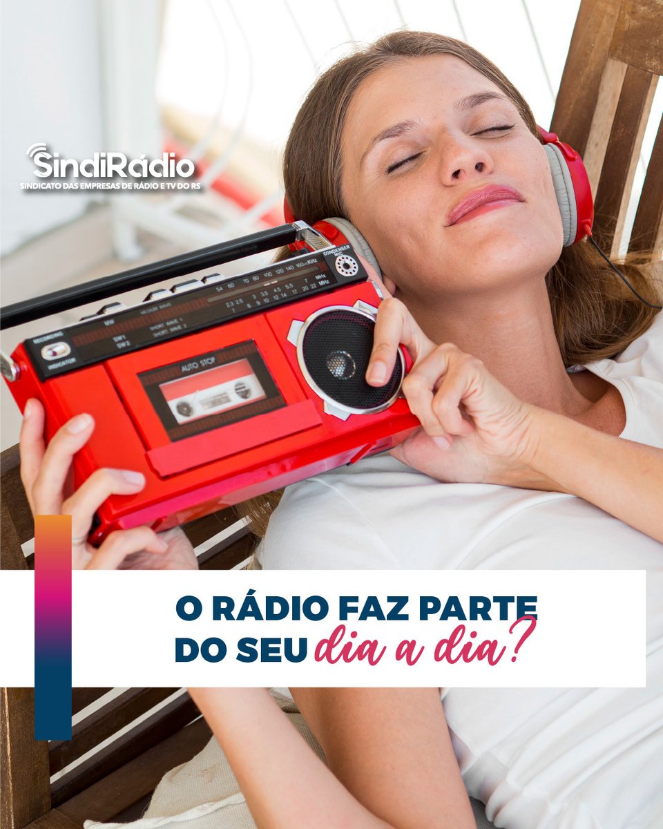 SindiRadio's tweet photo. Ouvido por 83% da população brasileira, o rádio é um dos veículos mais democráticos e práticos, pois conseguimos ouvi-lo de qualquer lugar!

 #SindiRadio #Associado #Radio #SindicatoEmpresarial https://t.co/pEgUJORUdn