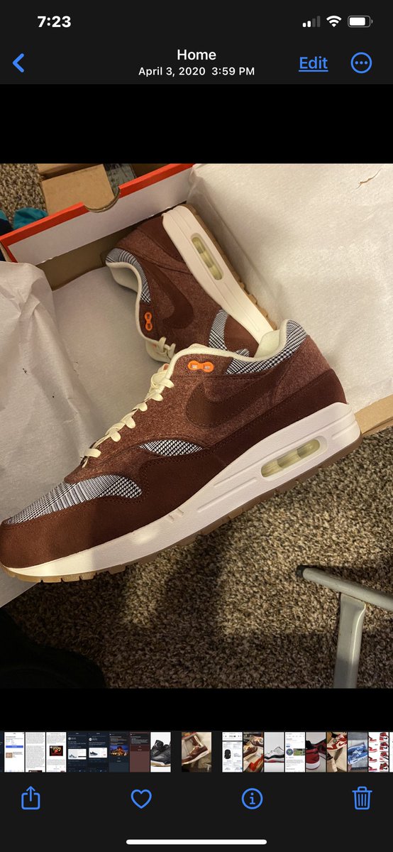 Cool_Mo45's tweet photo. Year 3️⃣of #MarchMAXness! Now Day 19 - A fall pair picked up spring ‘20 &amp; so glad I did. Off the usual path yet full of fabrics, pattern, &amp; style ~ Air Max 1 ‘Houndstooth’ 🤎🧡🦷 #allLove @hisexcellence79 @nikestore #airMaxGang   #AirMaxMonth #SundayKicks https://t.co/S6mAsAmluN