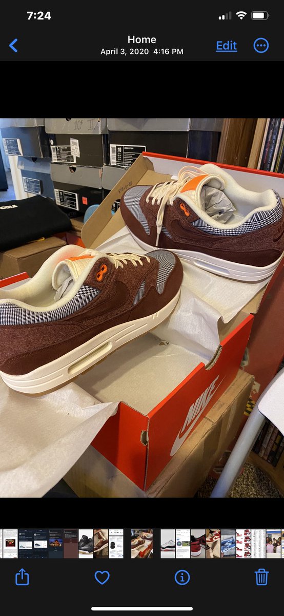 Cool_Mo45's tweet photo. Year 3️⃣of #MarchMAXness! Now Day 19 - A fall pair picked up spring ‘20 &amp; so glad I did. Off the usual path yet full of fabrics, pattern, &amp; style ~ Air Max 1 ‘Houndstooth’ 🤎🧡🦷 #allLove @hisexcellence79 @nikestore #airMaxGang   #AirMaxMonth #SundayKicks https://t.co/S6mAsAmluN