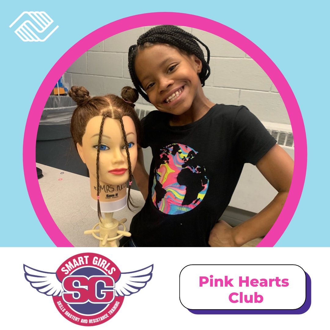 bgcmuncie's tweet image. Our Pink Hearts Club learned how to do quick and easy hairstyles that they can do for themselves or for their siblings. Our Pink Hearts Club is a Madison ST program for girls focusing on health, fitness, education and self-esteem enhancement. #INkids