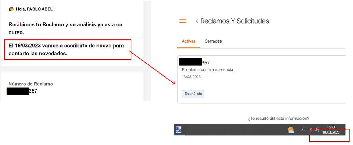 purquizdev's tweet photo. No tengo ni noticias de esto. Y eso que aclaré que era urgente. @BancoGalicia https://t.co/dCUvGyAPaa