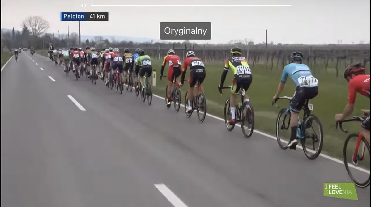 40km to go. First group is around 35 riders. Marcin, Tomasz and Jeppe still in the peleton. 

Livestream: youtube.com/live/5pBXnMnmV…📱

#GPSlovenianIstria