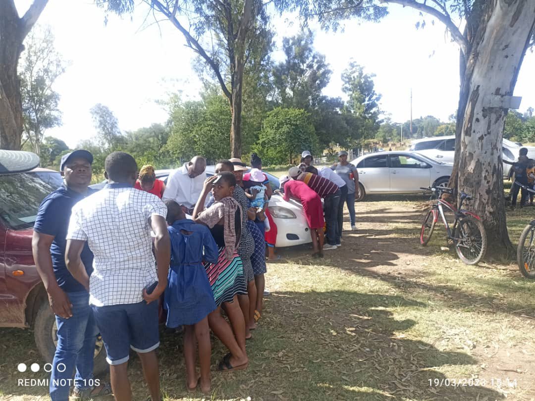 Day 8/15:  Today I was at Caldon Shops in Hatfield for voter registration. The people we mobilized we’re coming in their numbers and thankfully @ZECzim officials were serving them without any prejudice and as fast as they would. @ProjectVote263 #VoteOrMissOut #RegisterToVoteZW