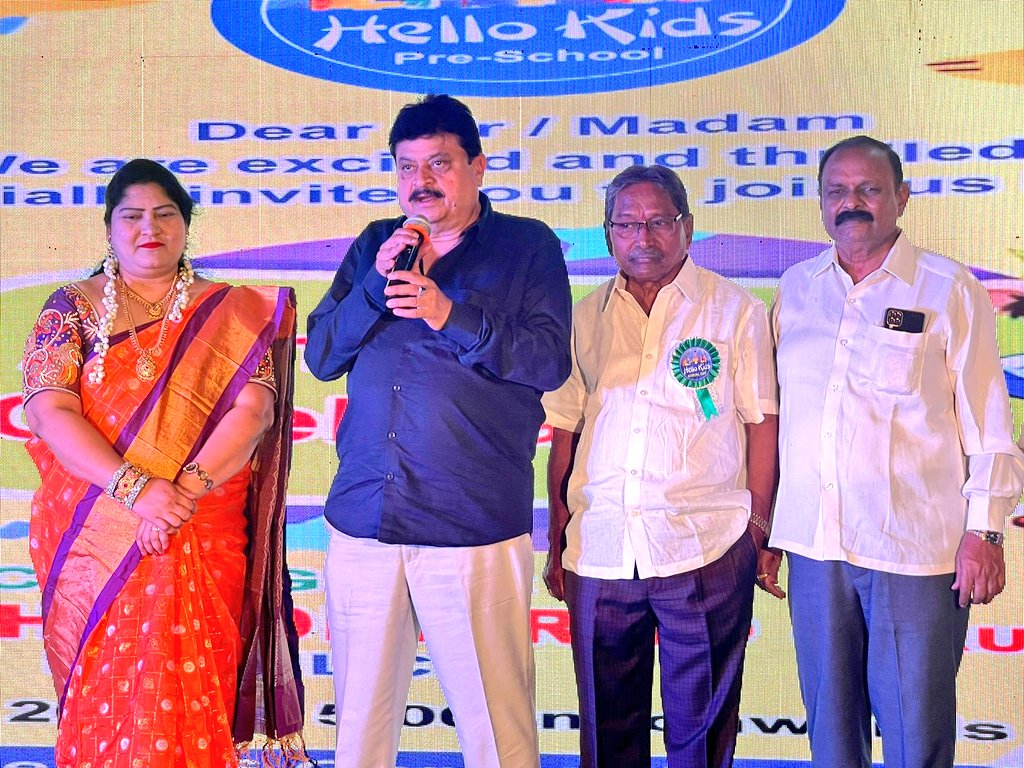 N_RamchanderRao's tweet photo. Participated in “#HelloKids” Pre School #AnnualDay celebrations at Moula Ali along with Sri. Someshwar, Sri. Anand Goud, Sri. Ramkrishna and others. https://t.co/Gkbp5dBCpG