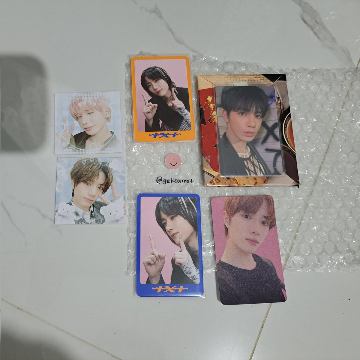 gelicarrot's tweet photo. 💌 @0X1S0DE
hiiii! tyun and gyu came home today 😊 thank u for packing them safely and for the freebies too
#frommiro https://t.co/ZfeZTcJ0Is