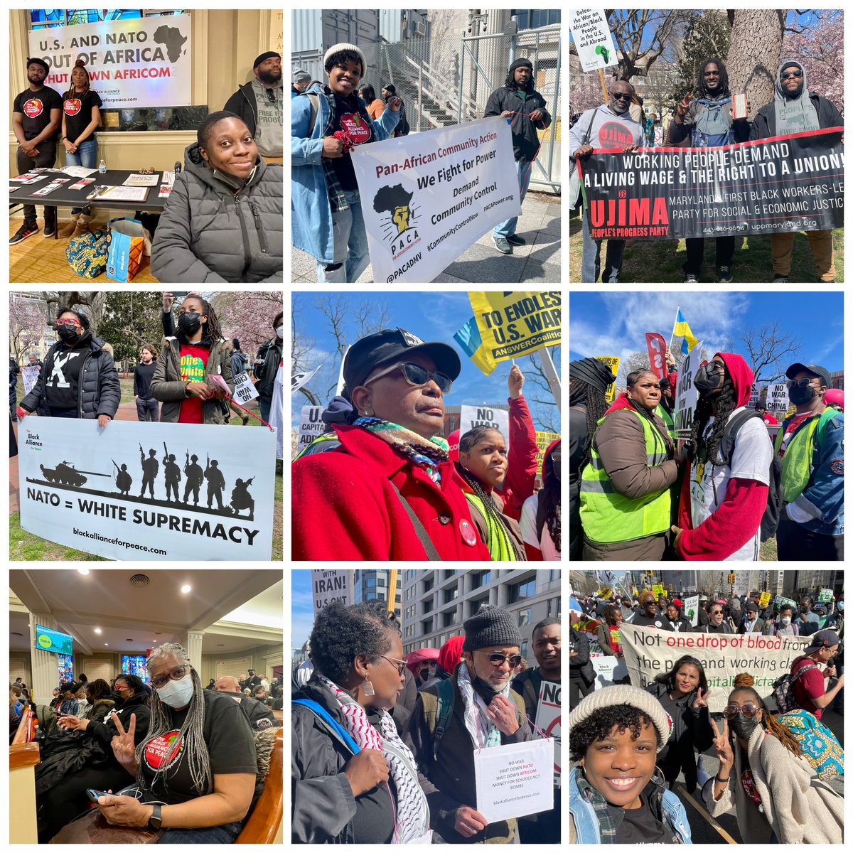 Thank you to all of our members who made it out in Washington, D.C., Chicago, San Francisco and other U.S. cities to build opposition to the U.S./EU/NATO Axis of Domination on the 20th anniversary weekend of the U.S. invasion of Iraq.