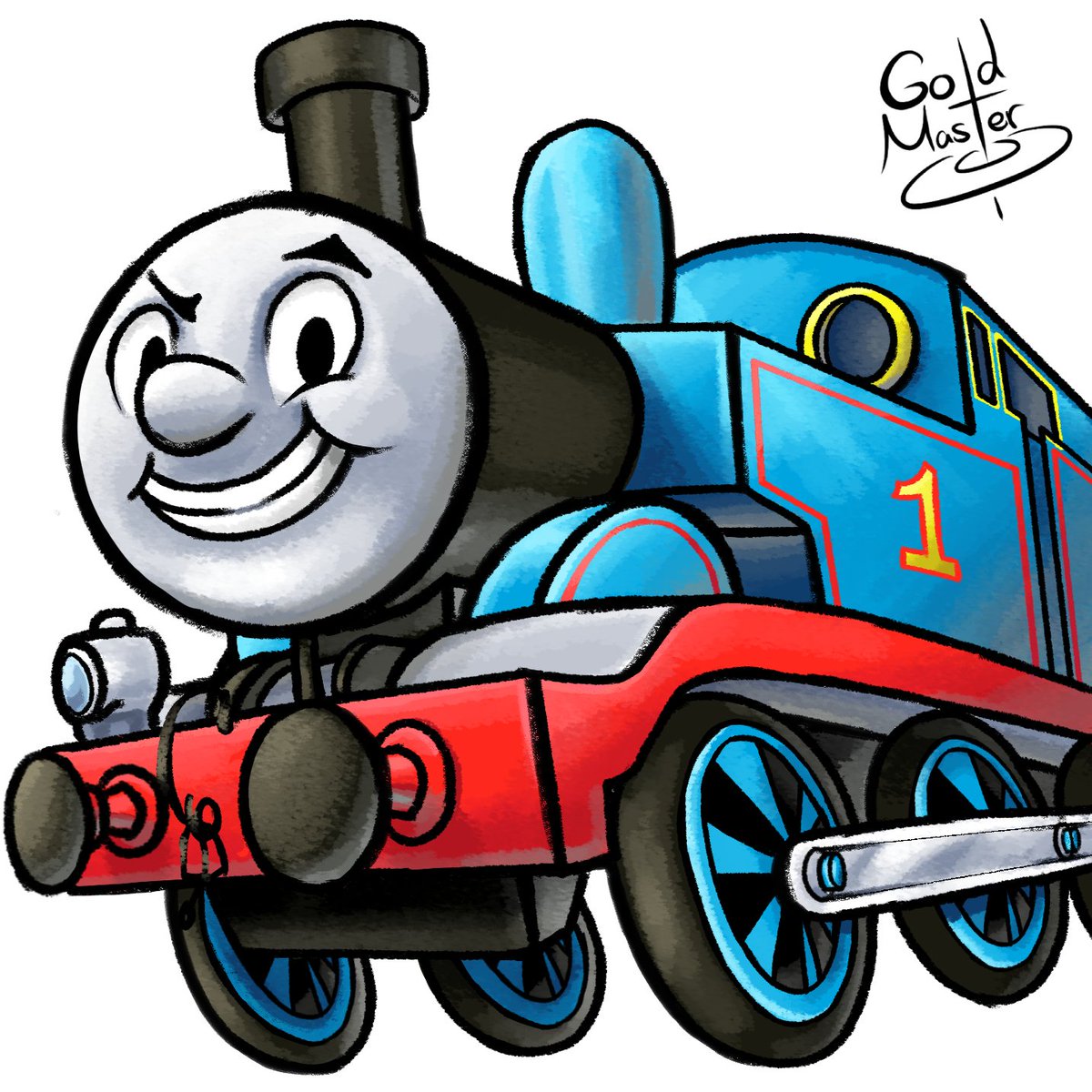 Mario & Luigi-styled commission for @TomisMarioFan11 . Thank you so much!

...This was definitely something to draw 😅
#thomasthetrain #marioandluigi #commissions #commisionsopen #ArtistOnTwitter