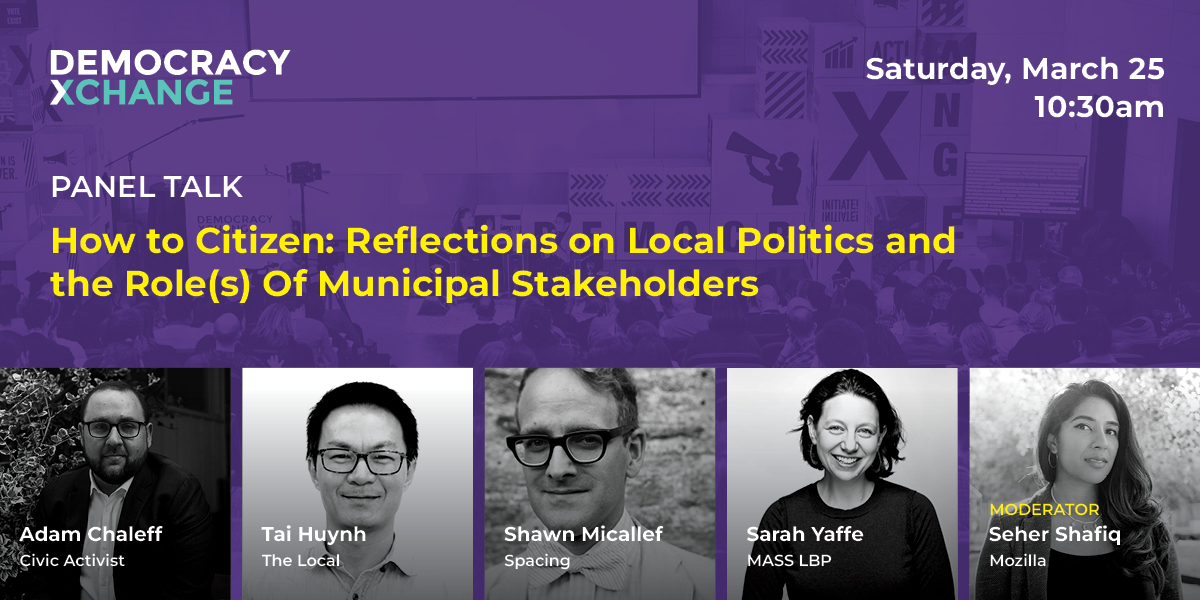 DemocracyXChange (@dxcsummit) on Twitter photo With the 2023 <a href="/cityoftoronto/">City of Toronto 🇨🇦</a> mayoral by-election heating up, #DXC23 is convening a panel on local politics and #civicaction! Discussion with <a href="/AdamCF/">Adam Chaleff</a> <a href="/taimhuynh/">Tai Huynh</a> <a href="/shawnmicallef/">Shawn Micallef 🏳️🌈🏳️⚧️</a> <a href="/sfyaffe/">Sarah Yaffe</a> <a href="/heyitsseher/">seher shafiq | @heyitsseher.bsky.social</a> Join us democracyxchange.org #topoli #onpoli #munipoli #directdemocracy With the 2023 <a href="/cityoftoronto/">City of Toronto 🇨🇦</a> mayoral by-election heating up, #DXC23 is convening a panel on local politics and #civicaction! Discussion with <a href="/AdamCF/">Adam Chaleff</a> <a href="/taimhuynh/">Tai Huynh</a> <a href="/shawnmicallef/">Shawn Micallef 🏳️🌈🏳️⚧️</a> <a href="/sfyaffe/">Sarah Yaffe</a> <a href="/heyitsseher/">seher shafiq | @heyitsseher.bsky.social</a> Join us democracyxchange.org #topoli #onpoli #munipoli #directdemocracy