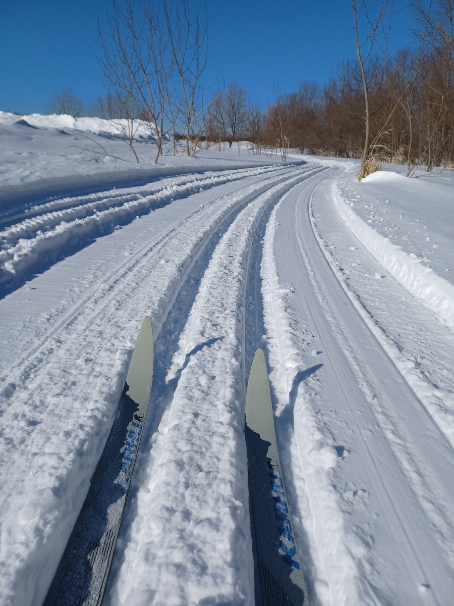 Another beautiful day in #northwesternontario #vintageskis @8thStreetTrails