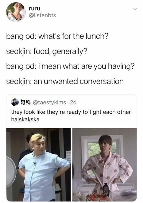 koonyangie's tweet image. BTS scenarios in a nutshell pt.2
-A thread