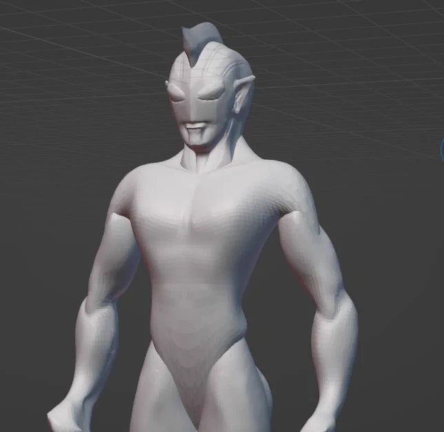 ウルトラマンZ施工中カッコイイ!COOOOOOLSculting with Blender 