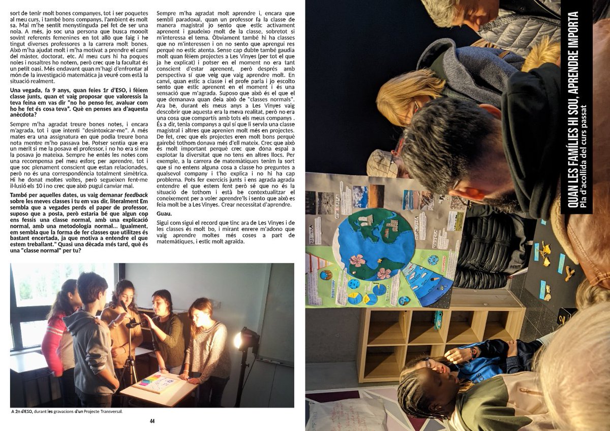 Estic agafant afició a entrevistar a exalumnes. Em fa especial il·lusió aquesta a la Míriam Lorenzo, actual estudiant de la doble titulació de matemàtiques i enginyeria física.