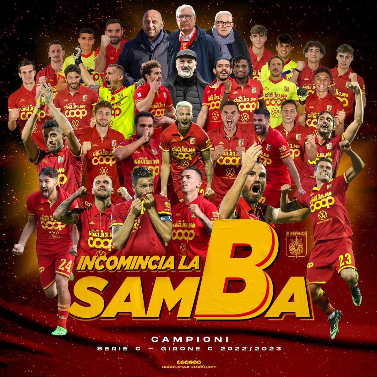 L’US CATANZARO HA VINTO!!!

CATANZARO HA VINTO!!!

SIAMO IN SERIE B!!!

E ORA…INCOMINCIA LA SAM🅱️A!!!

#AvantiAquile🟡🔴