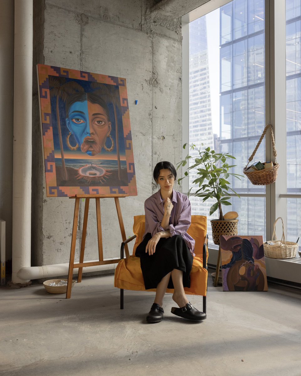 dinokuznik's tweet photo. Mar Figueroa in her studio https://t.co/4PrCdCakyy
