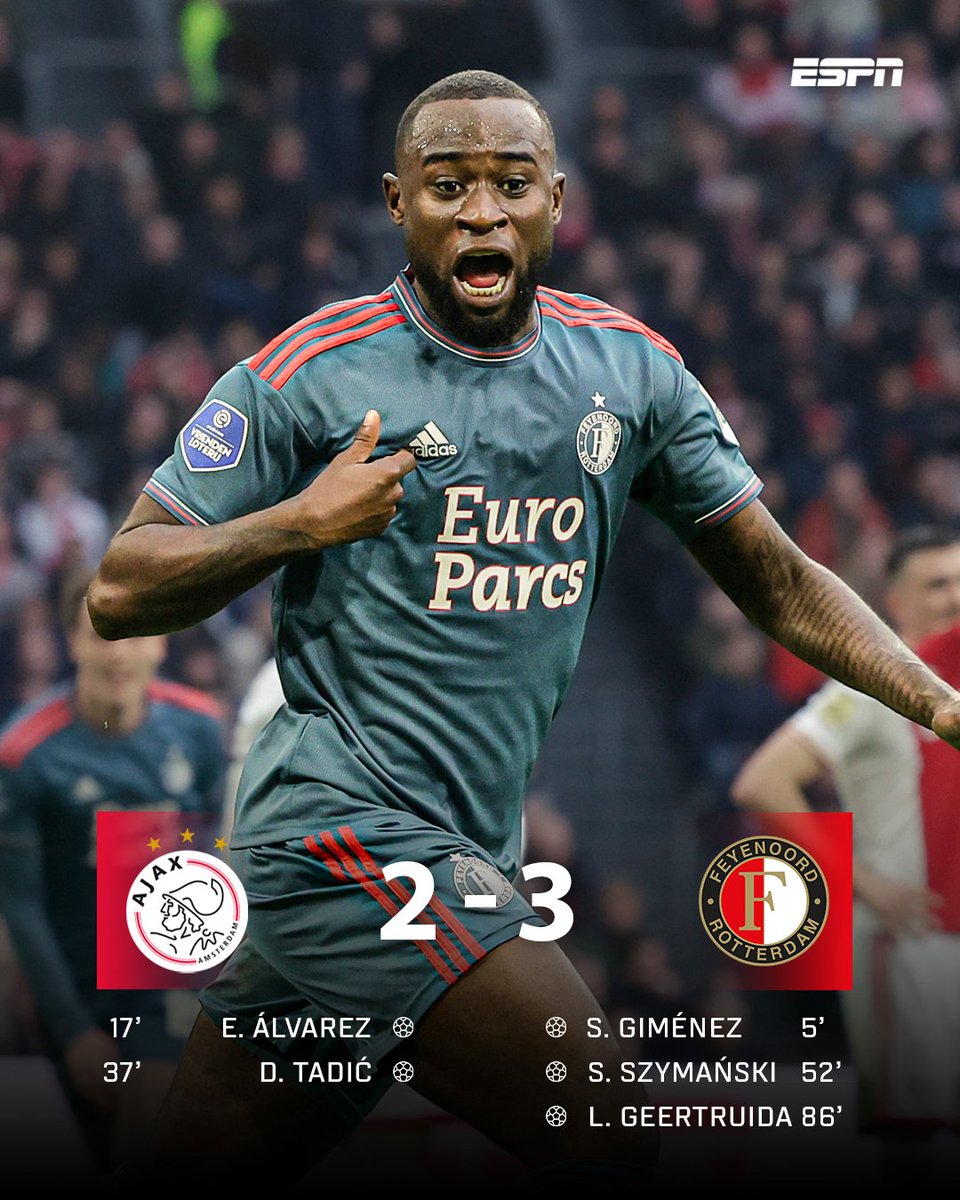 😱 <a href="/Feyenoord/">Feyenoord Rotterdam</a> wint 𝐃𝐞 𝐊𝐥𝐚𝐬𝐬𝐢𝐞𝐤𝐞𝐫 in de slotfase! 💪 #ajafey