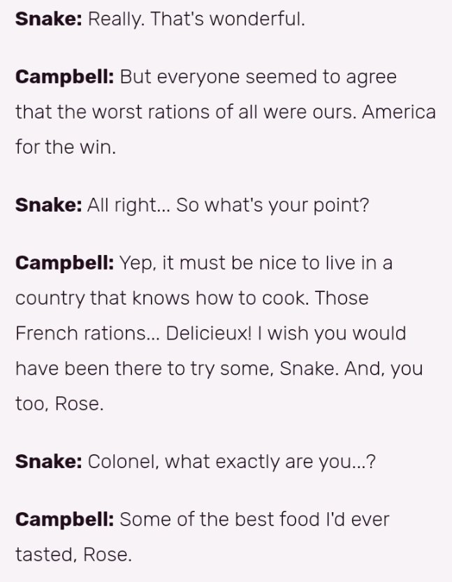 _45caliberart's tweet photo. REMEMBER WHO HAS THE WORST COOKING ABILITY THAT EVEN SOLID SNAKE SNAVID ALSO HAS TO QUALIFY YES THAT IS ROSEMARY #ROSEMARYSWEEP https://t.co/iaGuu2tL67