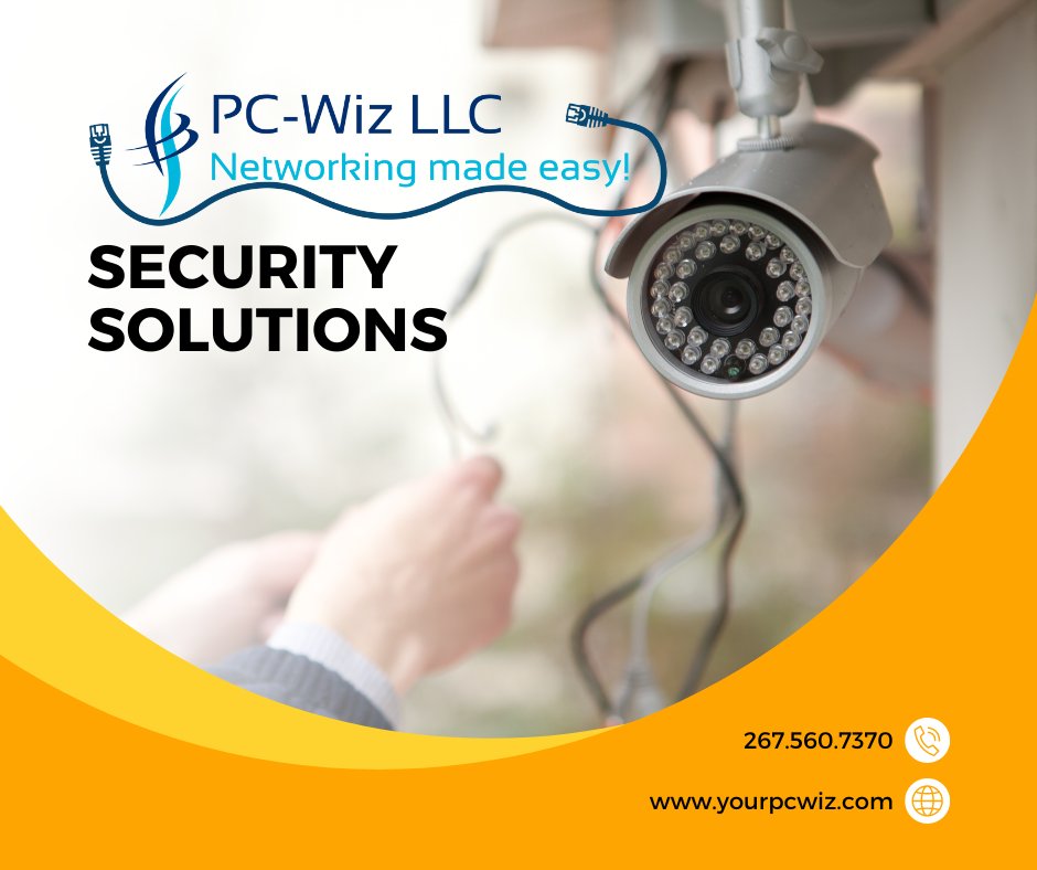 yourpcwiz's tweet image. So much more than a network installation... we are piece of mind for your home or small business. 
Call today about our security solutions for you! 
267.560.7370