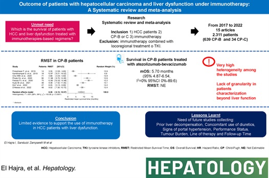 El Hajra I et al. Resultado de pacientes con HCC y disfunción hepática bajo inmunoterapia: una revisión sistemática y metanálisis
#LiverTwitter
bit.ly/3mYrcDv