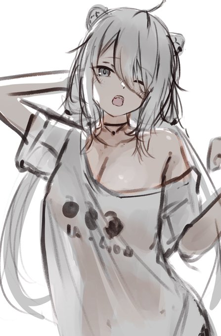 これは頭を働かせずに性癖オンリーで描いてたラフ 