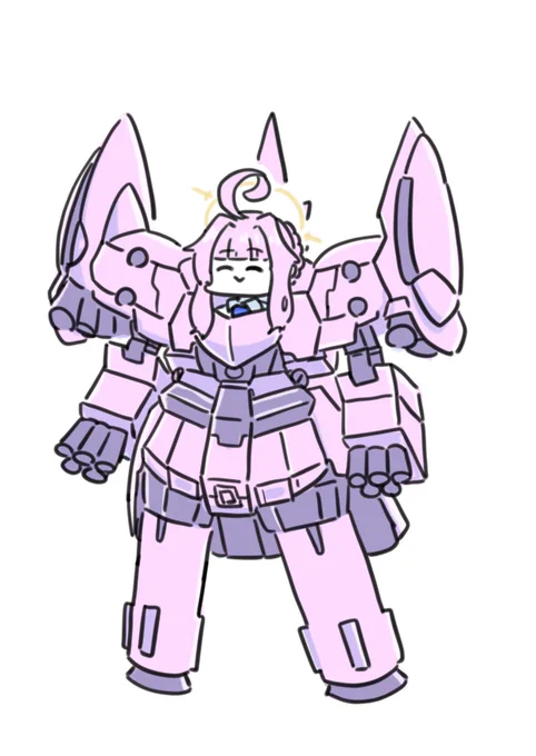追い詰められた時にこんな感じの兵器に乗って戦って欲しい#ブルアカ#ブルーアーカイブ 