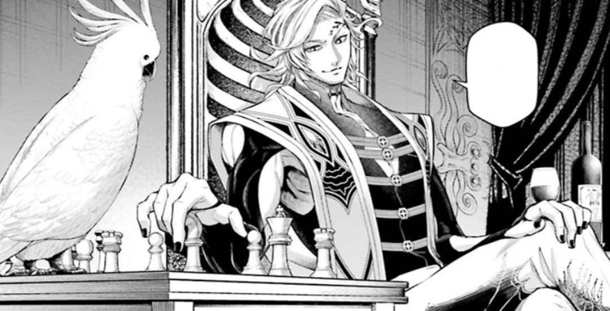 ᅠ  

      ⌜ ...  ⌟

ยามเวลาว่างเช่นนี้ ก็ต้องหมากรุกฆ่าเวลากับเจ้านกกระตั้วตัวนี้เสียหน่อย แต่ถ้าเกิดแพ้เจ้านกตัวนี้ขึ้นมาคงจะป็นเรื่องที่น่าอับอายเป็นแน่ —

      ⌜ หืม... ยามนี้แล้วหรอ ⌟