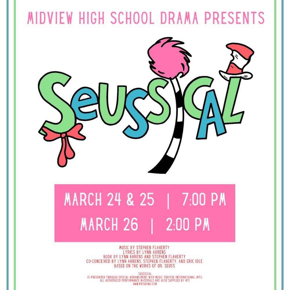 Did you miss it?!  Seussical tickets are on sale!!!  Come out next weekend to see this amayzing production, ticket link in bio 🎟️✨