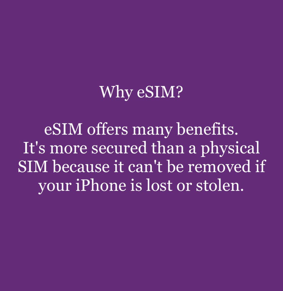 richken_1's tweet photo. eSIM has come to stay 🫡 https://t.co/zUvYvISnrP