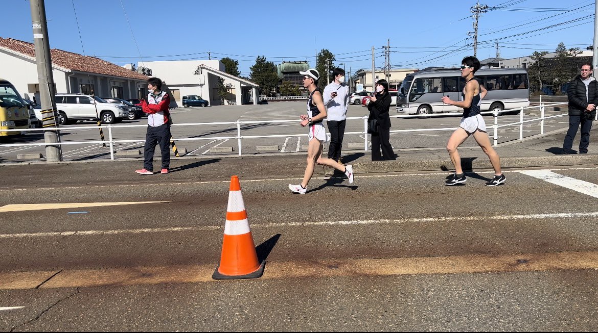 Kazuya_2403's tweet photo. 能美競歩
1時間23分01秒
全日本9位　学生選手権6位

ラスト5キロから失速してしまい悔しい結果となりましたが前半から攻めのレースができたので後悔はないです！

4月からはトラックレースが始まるのでしっかりと結果���出せるように頑張ります！

応援ありがとうございました！ https://t.co/dpggZUsB6t