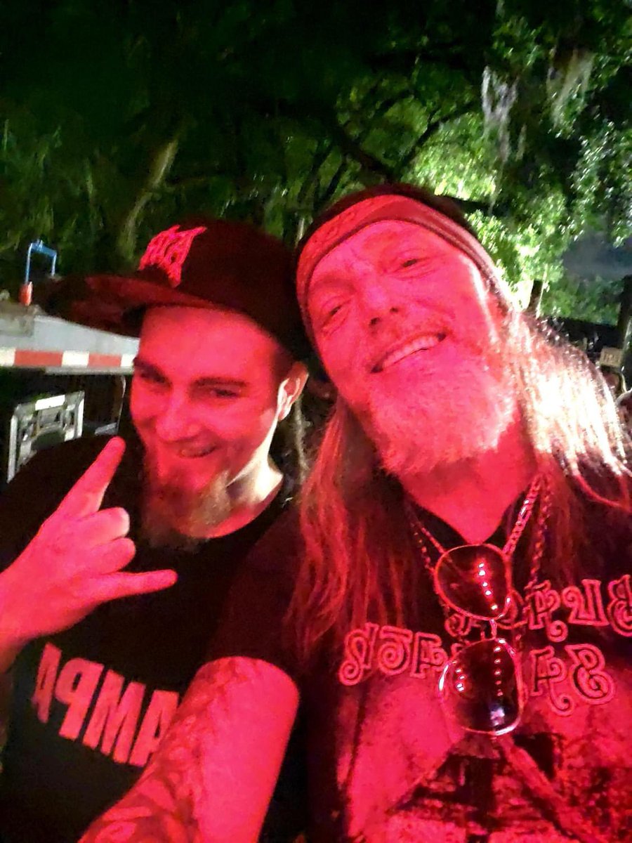@Jakob6sin celebrating #progdeath with @SDGLowEnd and @AtheistBand  at @deathtoallmusic in Florida! #deathtoall #contrarian #progmetal #progressivemetal #deathmetal