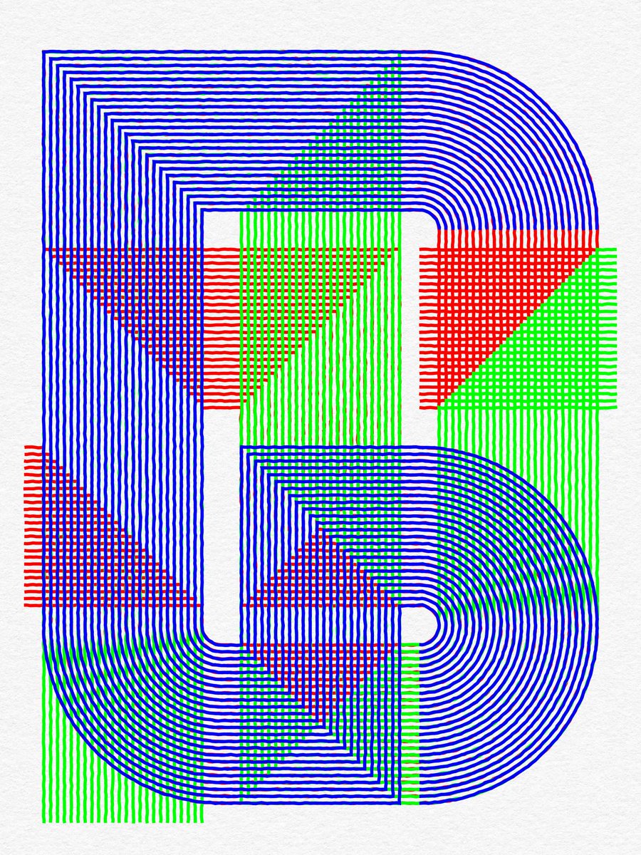 revdancatt's tweet photo. Alrighty, adjusted the code to fiddle around with the turns when they overlap. A purely aesthetic choice but it just feels right. Also I think it'll make a difference when pen plotting using colours and layers.
Done now, onto adding proper colours!
#WiP #YYYYYY https://t.co/3qn914XEZO