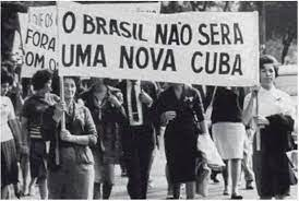 Em 19 de março de 1964 eles também estavam falando de Deus, Família e mandando a gente ir pra Cuba. Alguns dias depois, veio o Inferno!

"Mais de 500 mil participam da Marcha da Família com Deus pela Liberdade, em protesto contra o governo de João Goulart e contra o comunismo".